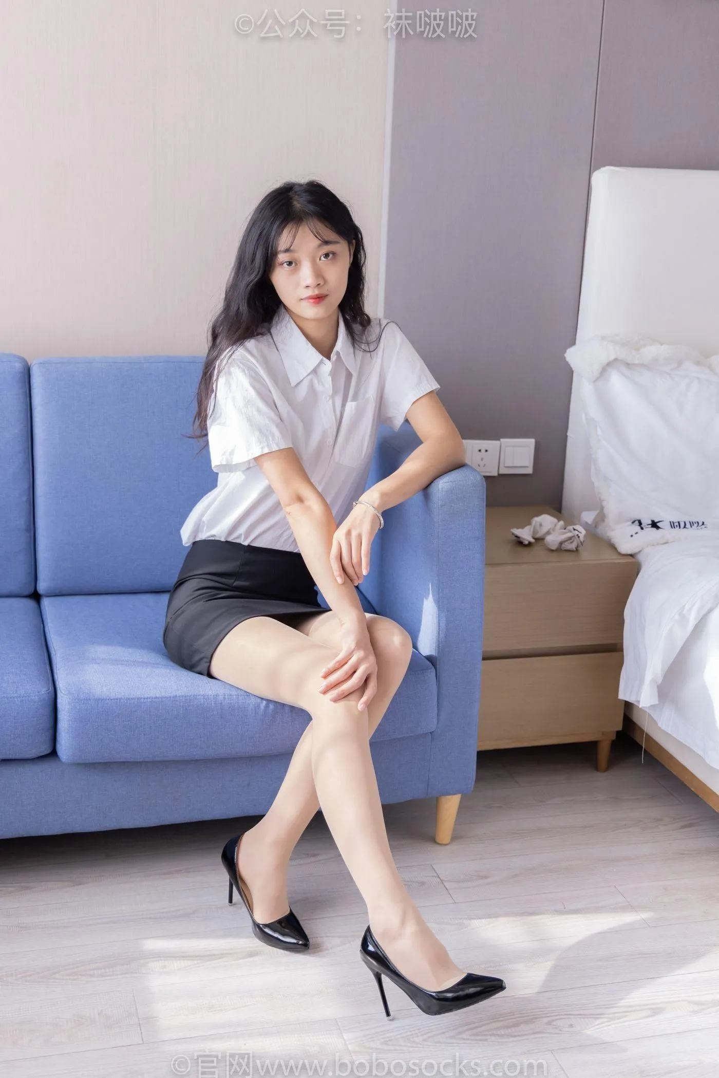 [BoBoSocks袜啵啵]NO.071 涵涵-OL制服、高跟鞋、肉丝 [145P]插图9
